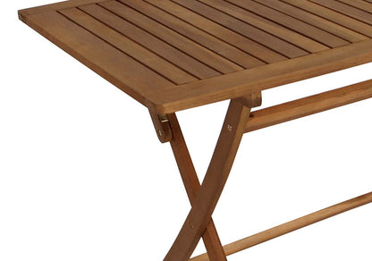 Tavolo pieghevole TOBAGO 70x120cm, acacia oliata