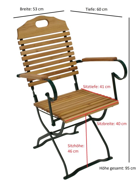 Kurgarten - Garnitur Sitzgruppe BAD TÖLZ 5-teilig, Flachstahl grün + Robinie, klappbar