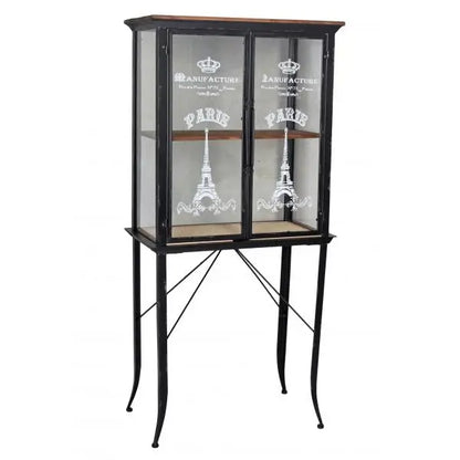 GLASVITRINE LOFT STUDIO VITRINENSCHRANK WOHNZIMMERSCHRANK SAMMELVITRINE