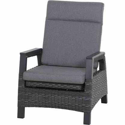 Garten Sessel SOLEA Anthrazit Grau Lounge Sessel - Palo24
