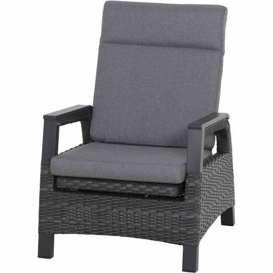 Garten Sessel SOLEA Anthrazit Grau Lounge Sessel - Palo24