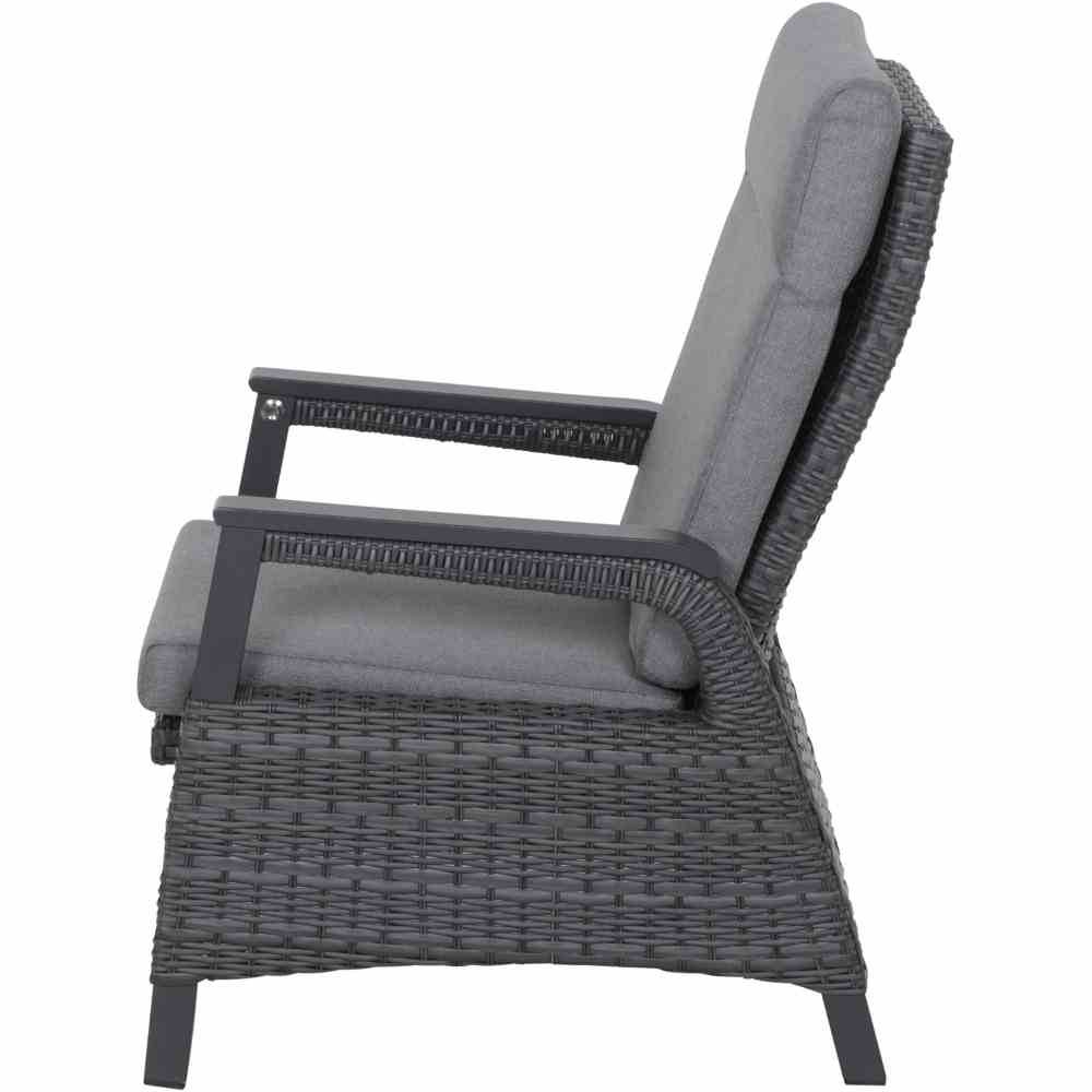 Garten Sessel SOLEA Anthrazit Grau Lounge Sessel - Palo24