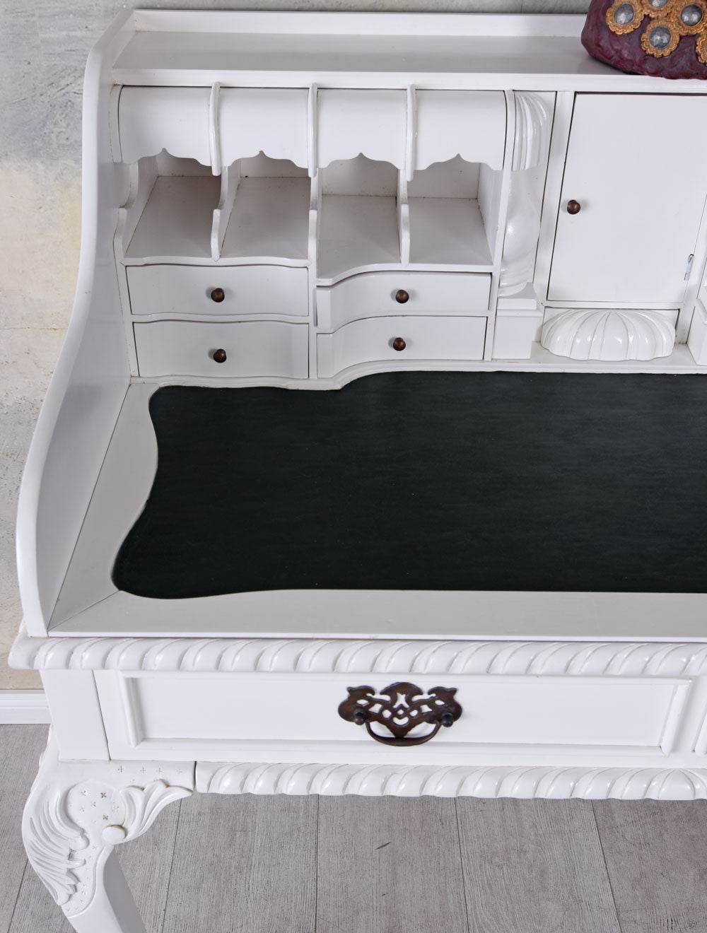 Landhaus Sekretär Shabby Chic Schreibtisch Weiss - Palo24