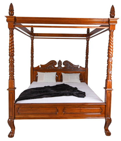 Französisches Himmelbett Antik Mahagoni - Palo24