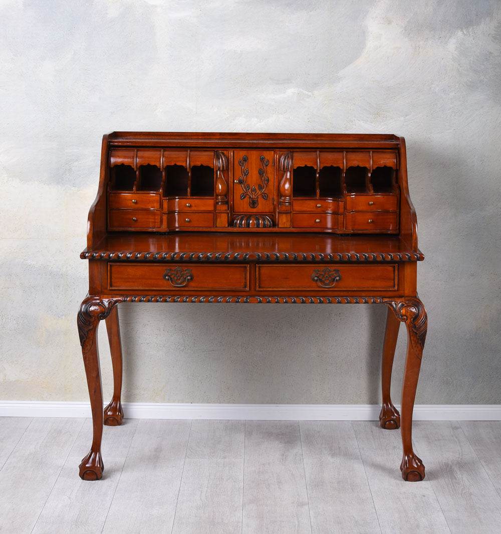 Sekretär Antik Schreibtisch Mahagoniholz Massivholz - Palo24