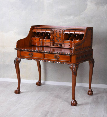 Sekretär Antik Schreibtisch Mahagoniholz Massivholz - Palo24