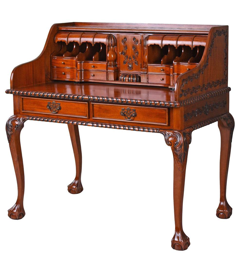 Sekretär Antik Schreibtisch Mahagoniholz Massivholz - Palo24