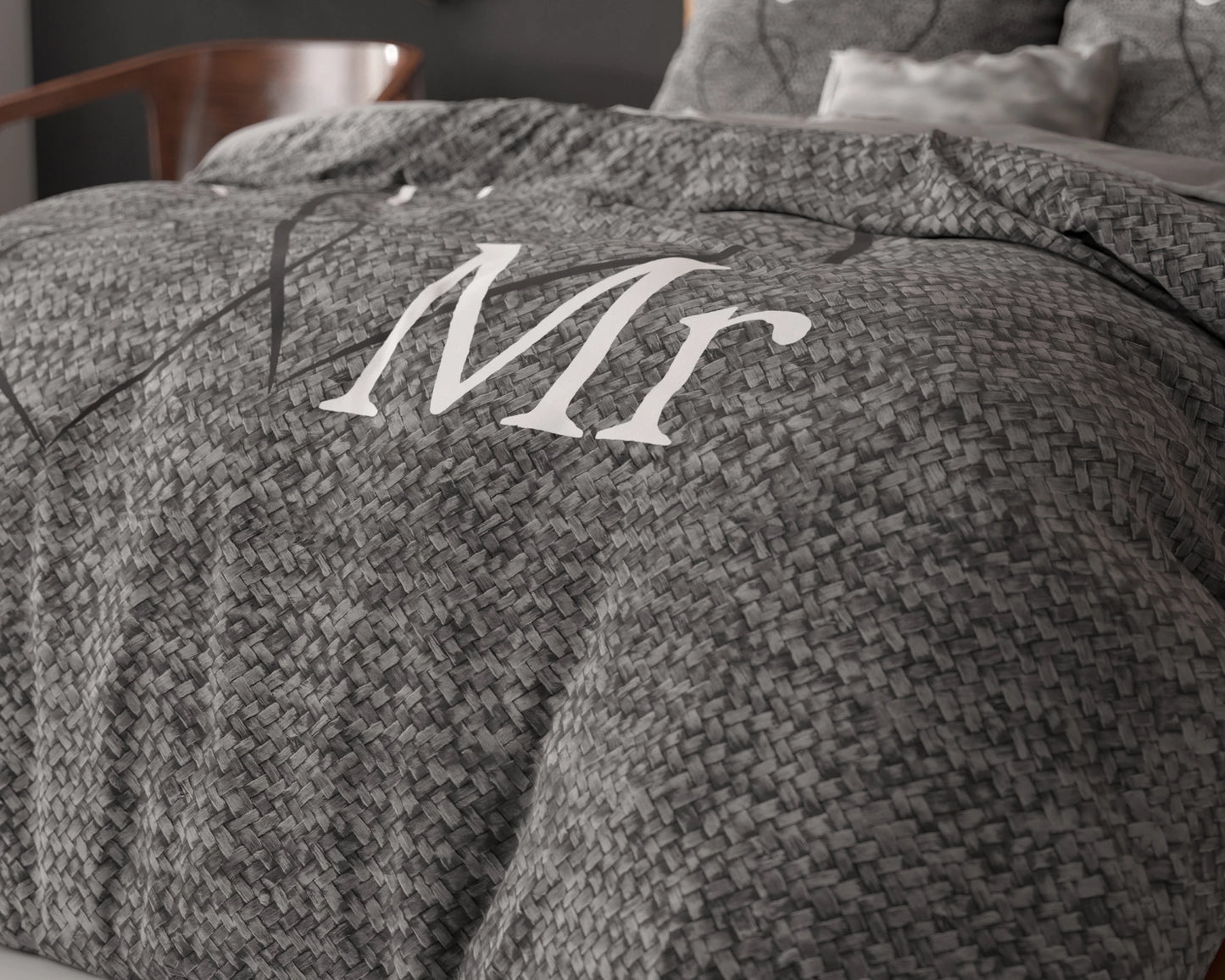 Mr And Mrs 3 Bettbezug 135x200 cm Anthrazit