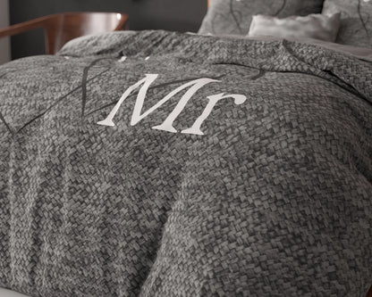 Mr And Mrs 3 Bettbezug 135x200 cm Anthrazit