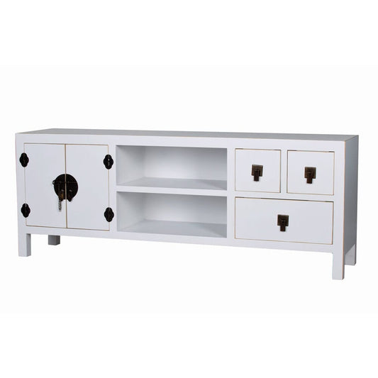 TV LOWBOARD CHINA WEISS FERNSEHSCHRANK SIDEBOARD HOCHZEITSSCHRANK