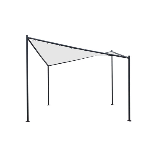 Pavillon ORLANDO 3,5x3,5 Meter mit Plane PVC-bechichtet weiss