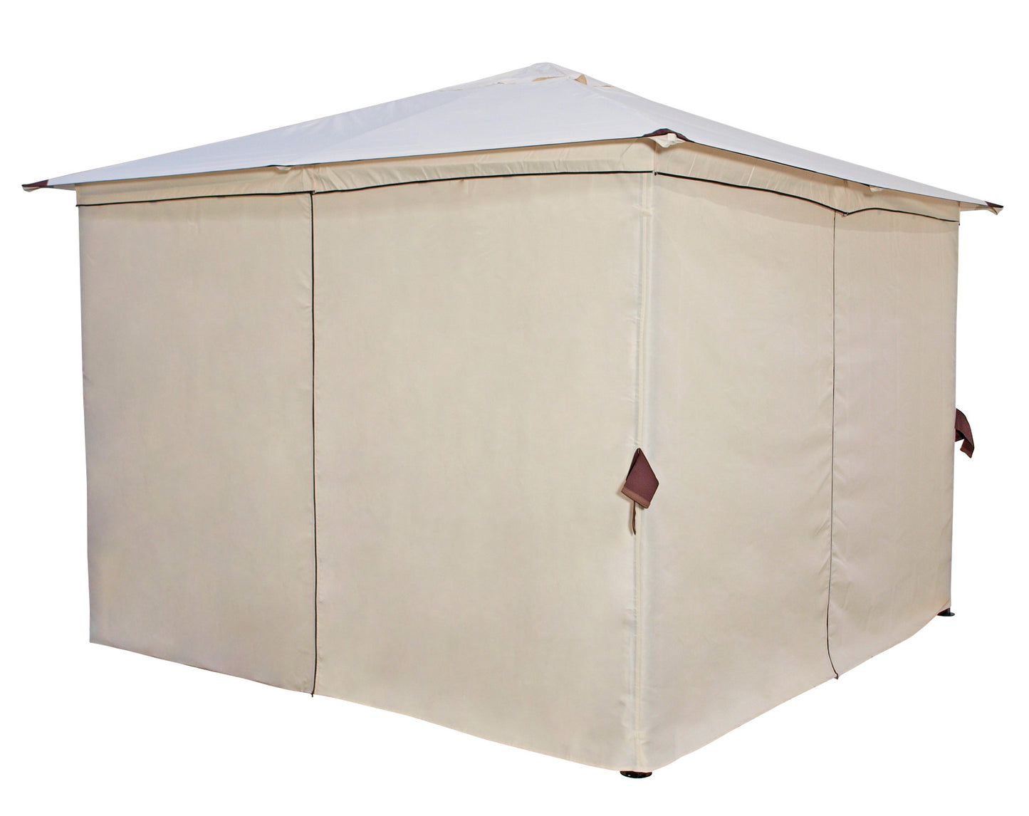 Padiglione VENEZIA 3x3 metri, acciaio nero, telo PVC spalmato écru