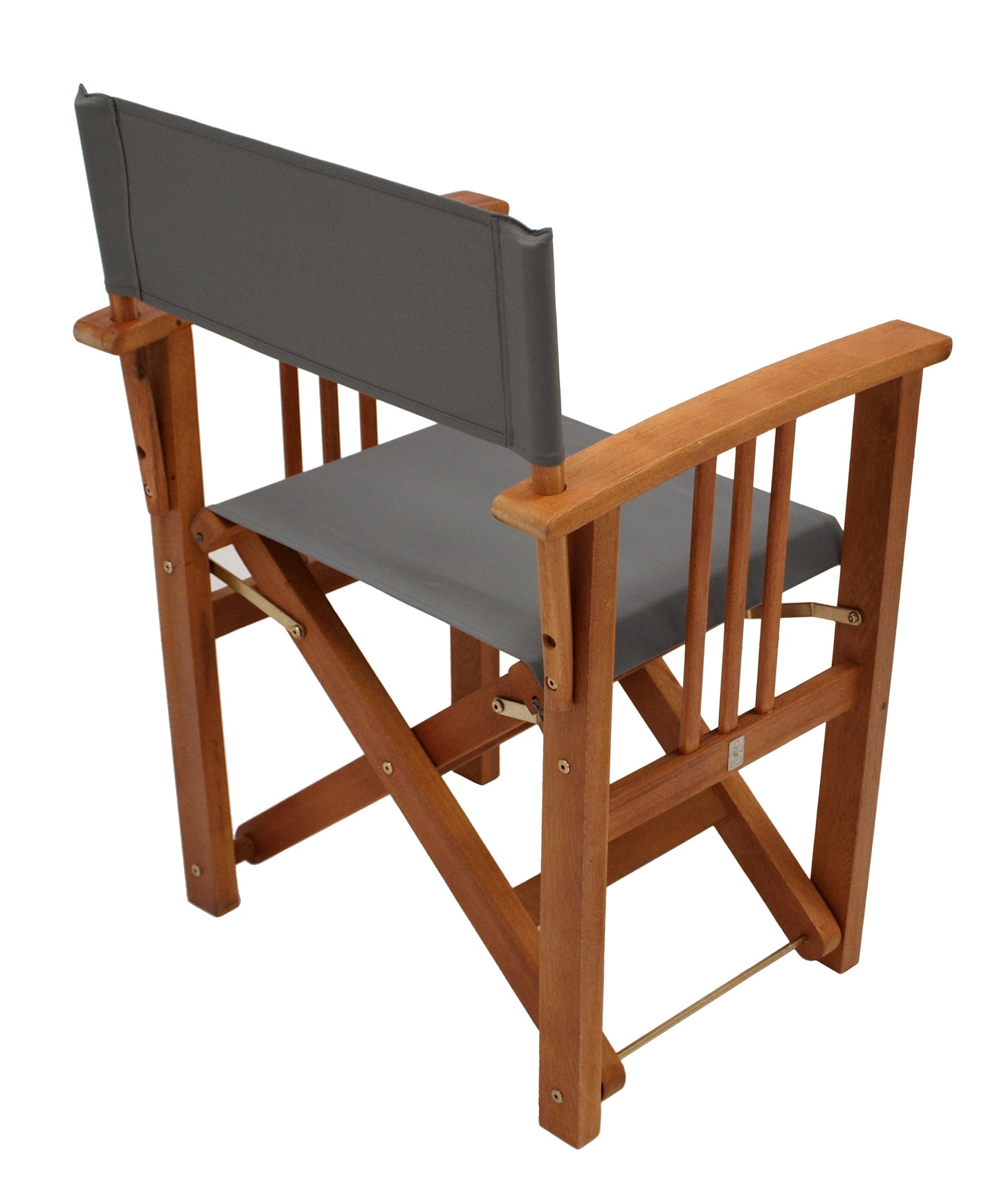 XL Regiesessel CALIFORNIA, Eukalyptusholz, Bezug grau, extra stabil