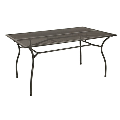 Table CLASSIC 90x150cm, métal déployé anthracite