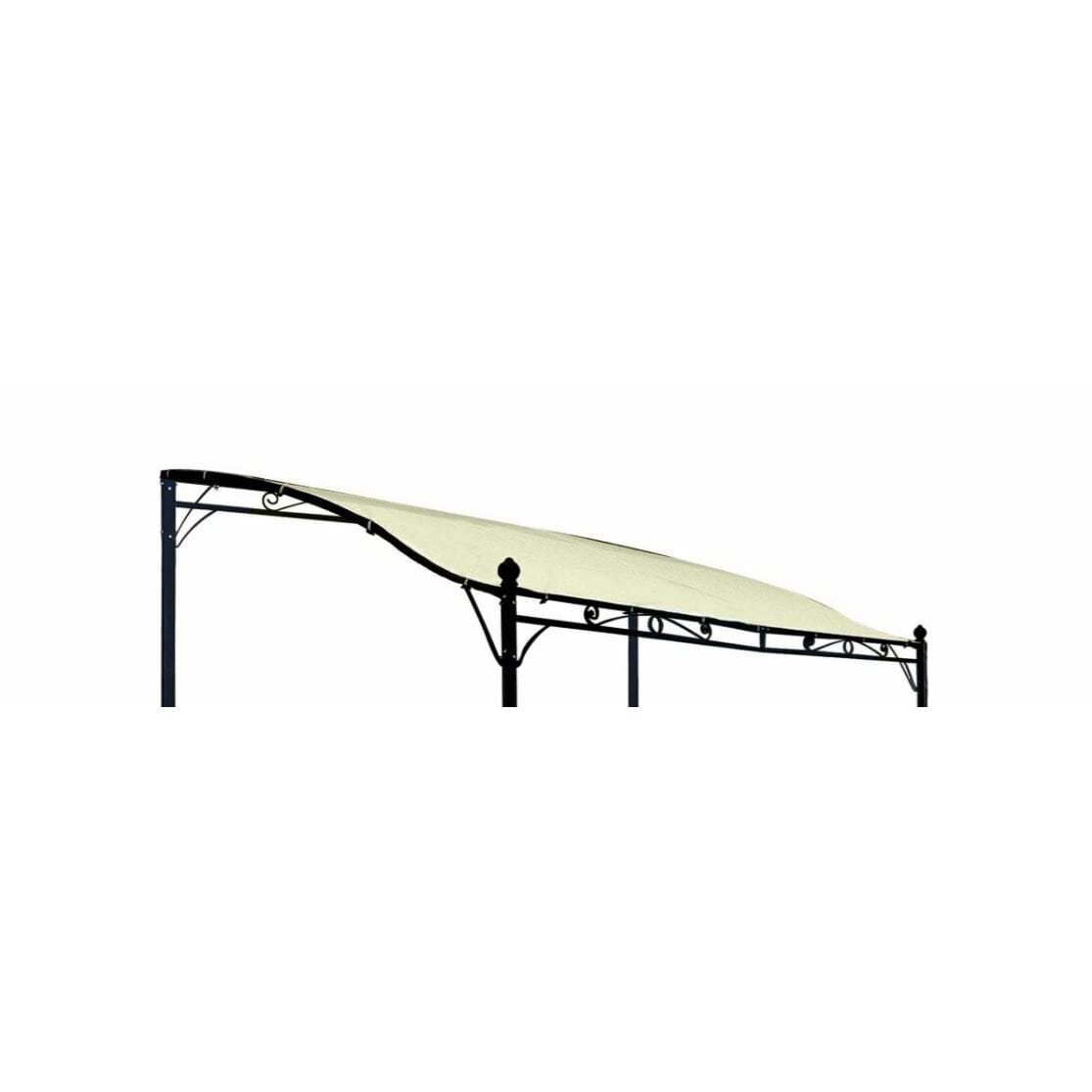 Ersatzdach für Anbaupavillon MANTOVA XL 3x3 Meter, PVC-beschichtet ecru