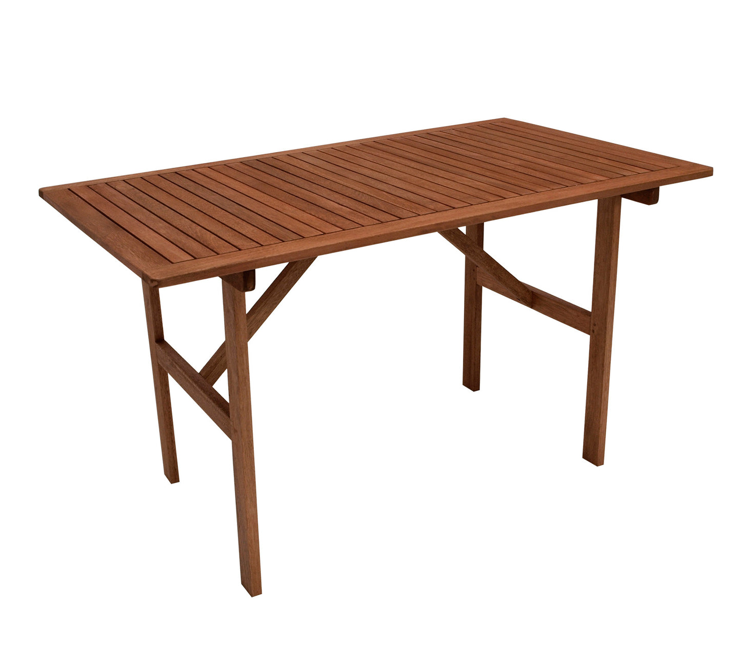 Tavolo da giardino tavolo in legno BRASILIA 70x120cm, legno di eucalipto marrone