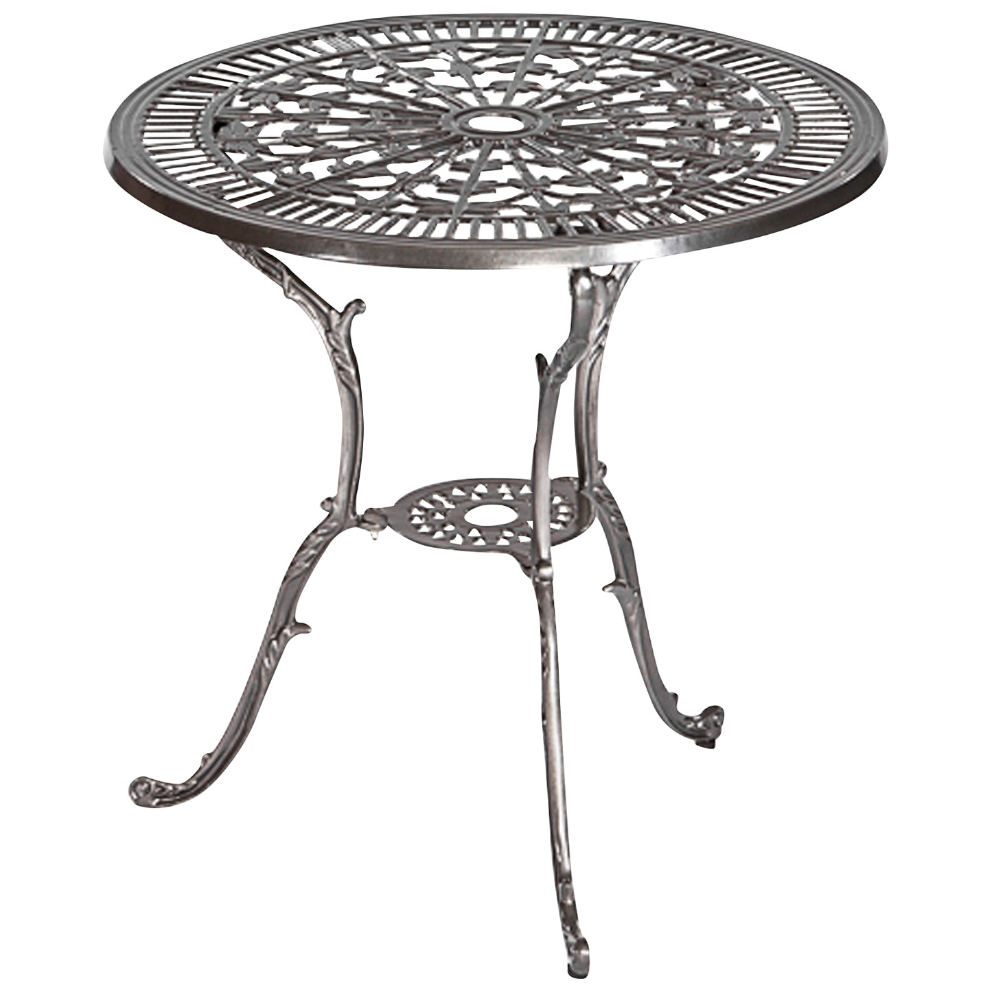 Gartentisch LUGANO 70cm rund, Aluguss graphit grau