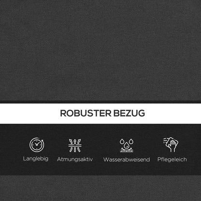 Sitzkissen Sitzauflage für Hollywoodschaukel 170 x 100 x 8cm Dunkelgrau