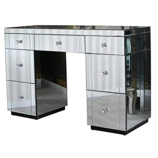 Schreibtisch verspiegelt Schreibpult Glas - Palo24