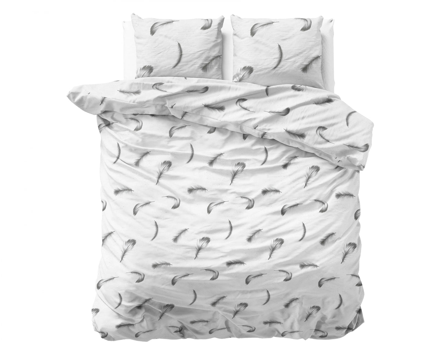 Vintage Federn Bettbezug Weiss 240x220 cm