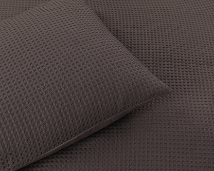 Bettbezug Waffle Taupe 240 x 220 cm