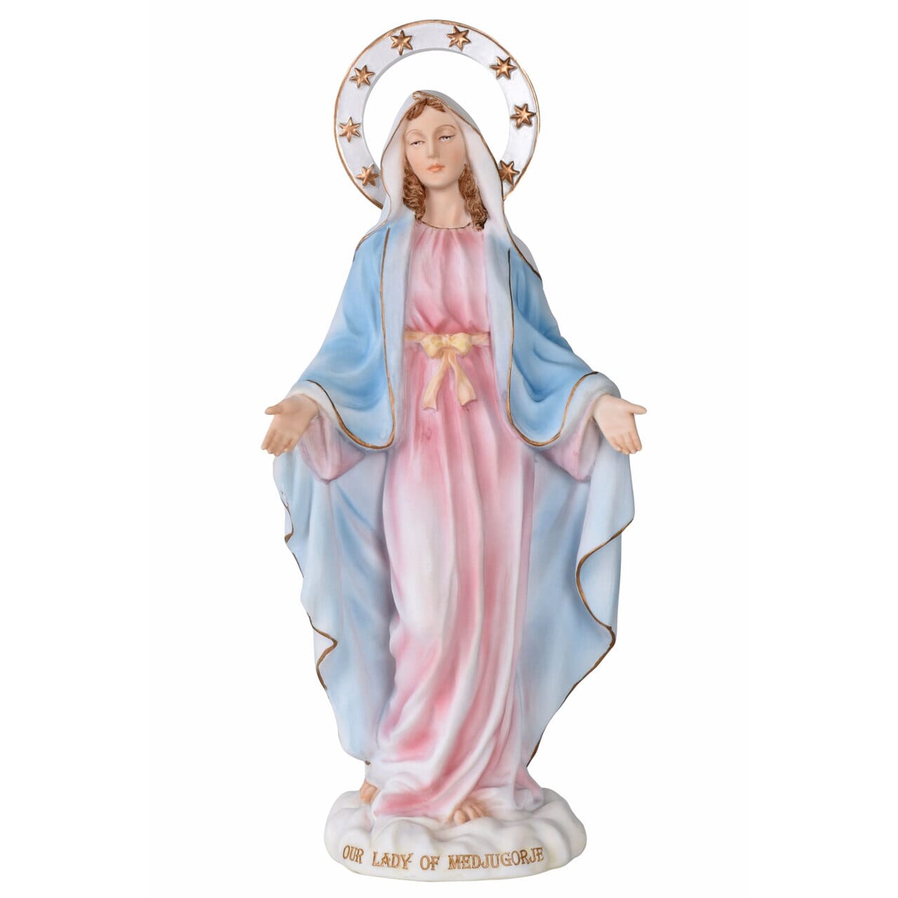 MADONNA STATUINA SHABBY CHIC MARIA MADRE DI DIO SCULTURA SACRA