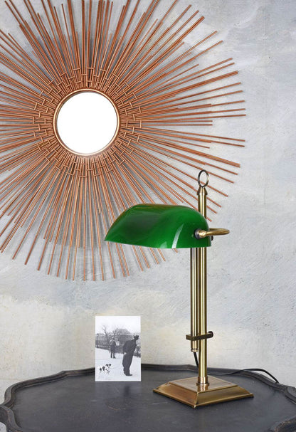 Bankerleuchte im Jugendstil Bankerlampe grün Schreibtischlampe - Palo24