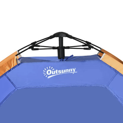 Strandmuschel, Strandzelt, Pop up Campingzelt, Netzfenster, Tragetasche, 2-3 Personen