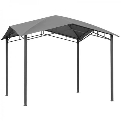 Padiglione da giardino Padiglione Protezione solare Pergola Grigio 3 x 3 m