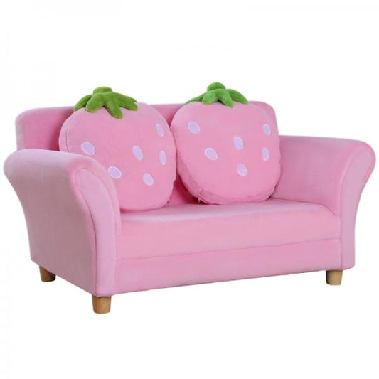 Kindersofa Kindersessel Sofa Couch Kinder Kinderzimmer Doppelsofa Erdbeersofa