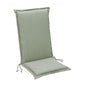 Cuscino per sedia con schienale alto 120x50x7 cm Verde 100% Acrilico