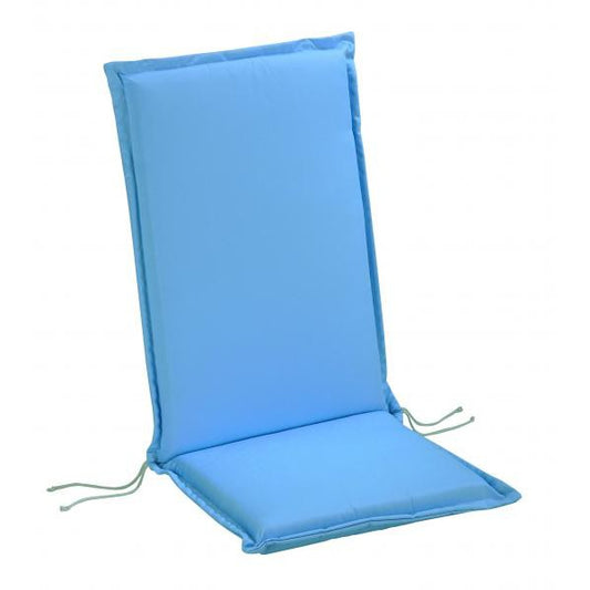 Auflage für Hochlehnersessel 120x50x7 cm Blau 100% Acryl