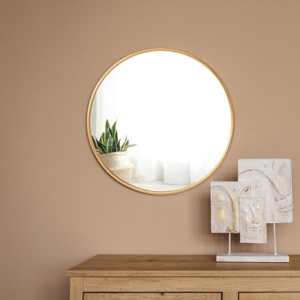 Miroir mural Ordona Ø40cm doré