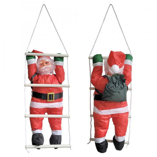 Weihnachtsmann auf Leiter 125cm