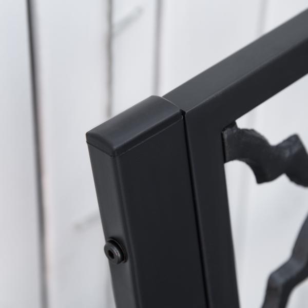 Gartenbank 2-Sitzer aus Metall Schwarz - Palo24