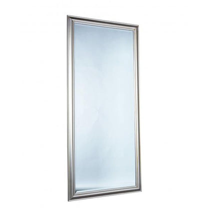 Miroir mural cadre en bois simple argent 80x180cm