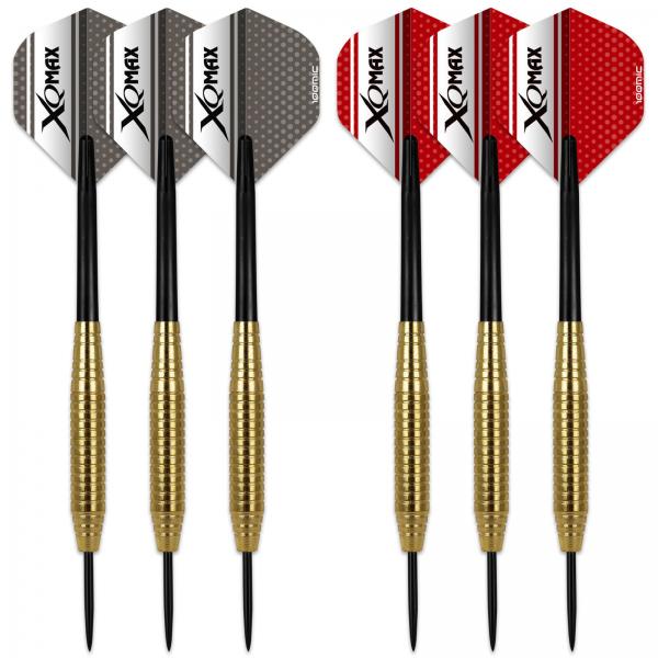 12 Dartpfeile Dartset Steeldarts Set 96tlg