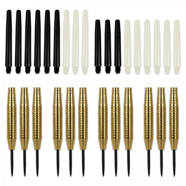 12 Dartpfeile Dartset Steeldarts Set 96tlg