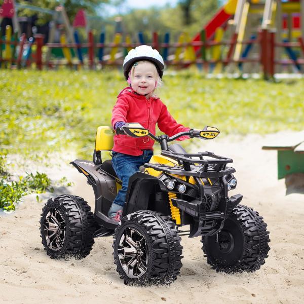 Elektro-Quad ATV Kinderwagen LED Frontlicht mit MP3 USB 2 x 550 Motoren Kinderfahrzeug