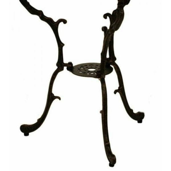 Tisch LUGANO 70cm rund, Aluguss bronze antik - Palo24