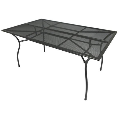 Table CLASSIC 90x150cm, métal déployé anthracite