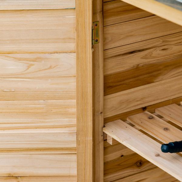 Gartenschrank mit Unterschrank Holz Geräteschrank Geräteschuppen