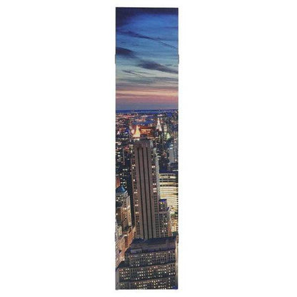 LED-Paravent Trennwand Raumteiler New York, Timer, netzbetrieben 180x160cm, 28 LEDs - Palo24