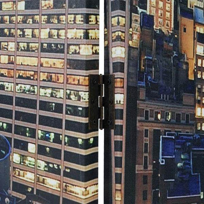 LED-Paravent Trennwand Raumteiler New York, Timer, netzbetrieben 180x160cm, 28 LEDs - Palo24