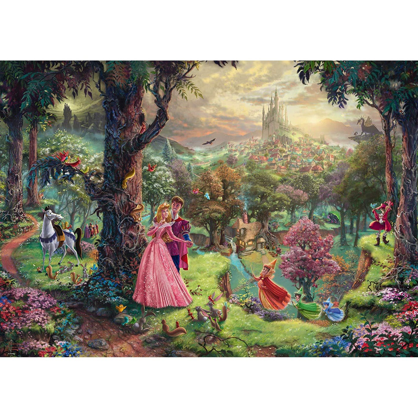 Disney, Dornröschen - 1000 Teile Puzzle (Thomas Kinkade)