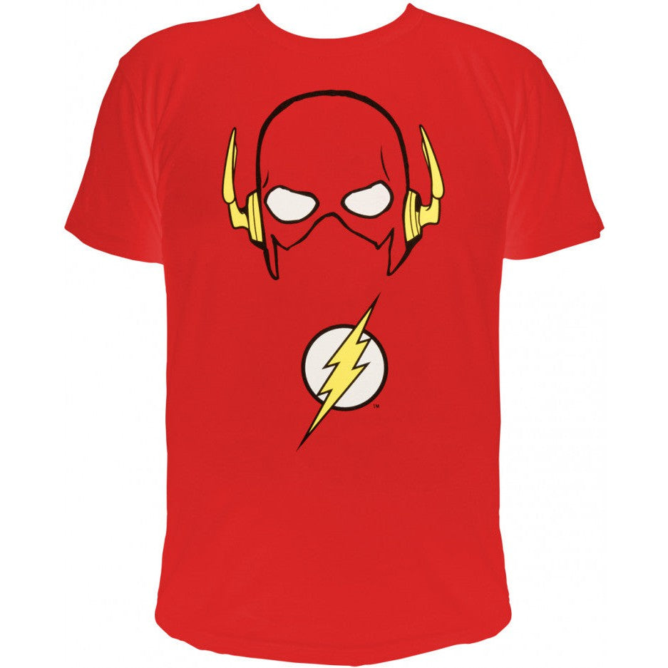 The Flash - "Flash's Maske" - Herren T-Shirt rot - Größe L