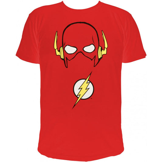 The Flash - "Flash's Maske" - Herren T-Shirt rot - Größe L