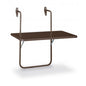 Table suspendue de balcon Boy 60x40cm marron