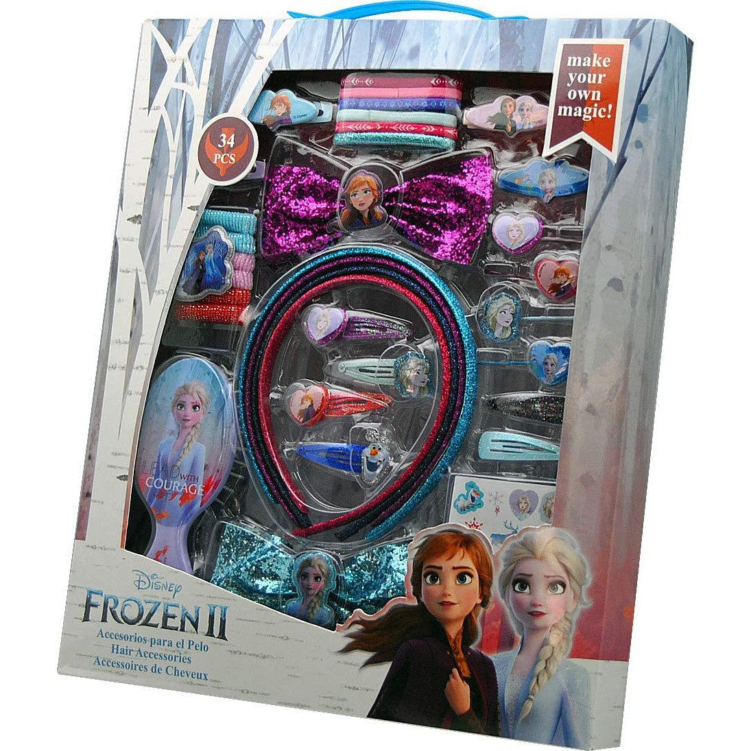 Disney Frozen 2 / Die Eiskönigin 2 -  Set - 34 teilig -  mit Schmuck und Haarschmuck