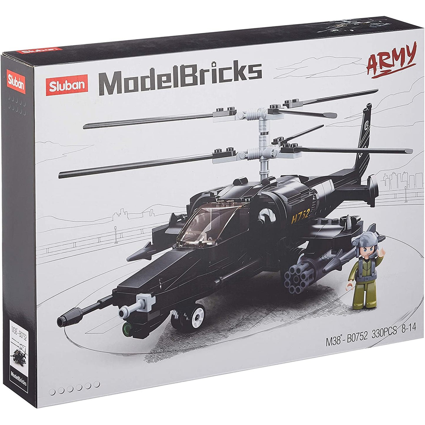 Sluban M38-B0752 - Model Bricks - Kampfhubschrauber